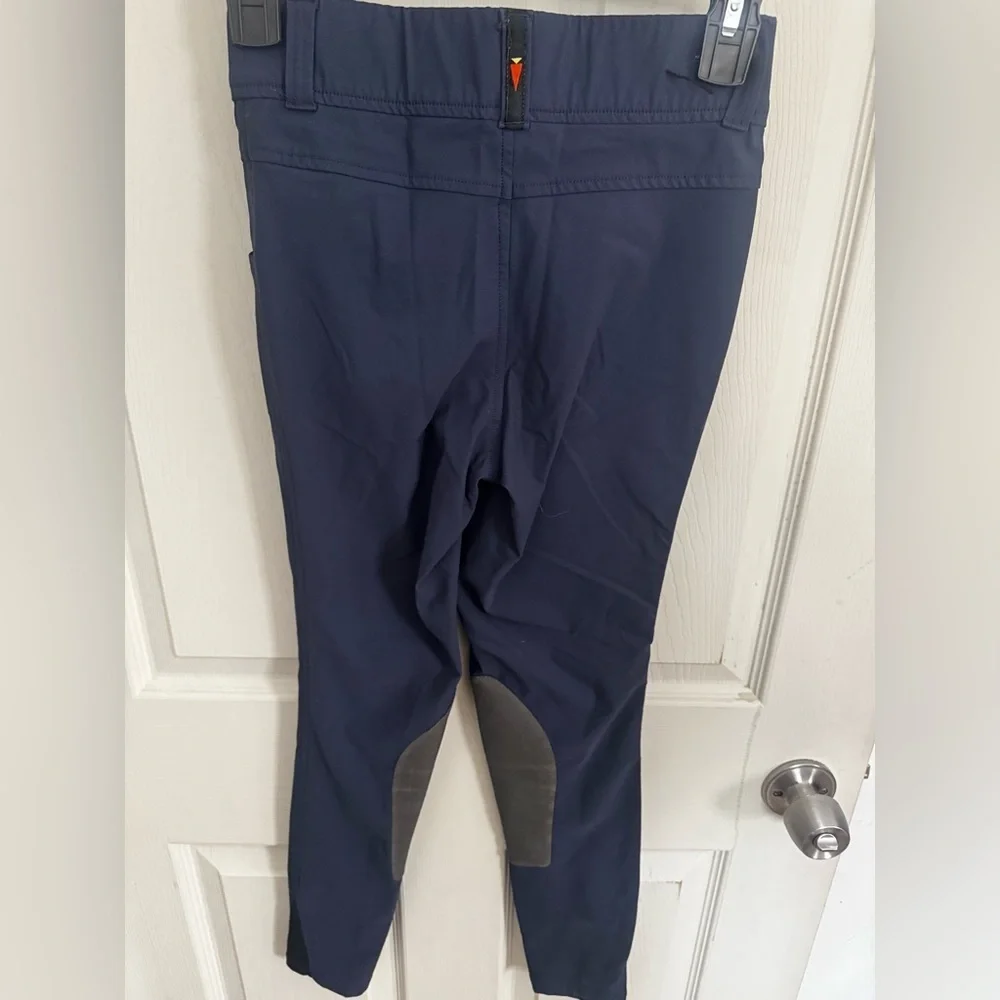 KERRITS Crossover II Knee Patch Riding Breech, Navy New Kids Large